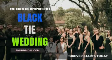 Elegant Black Tie Wedding: Choosing the Perfect Color Palette
