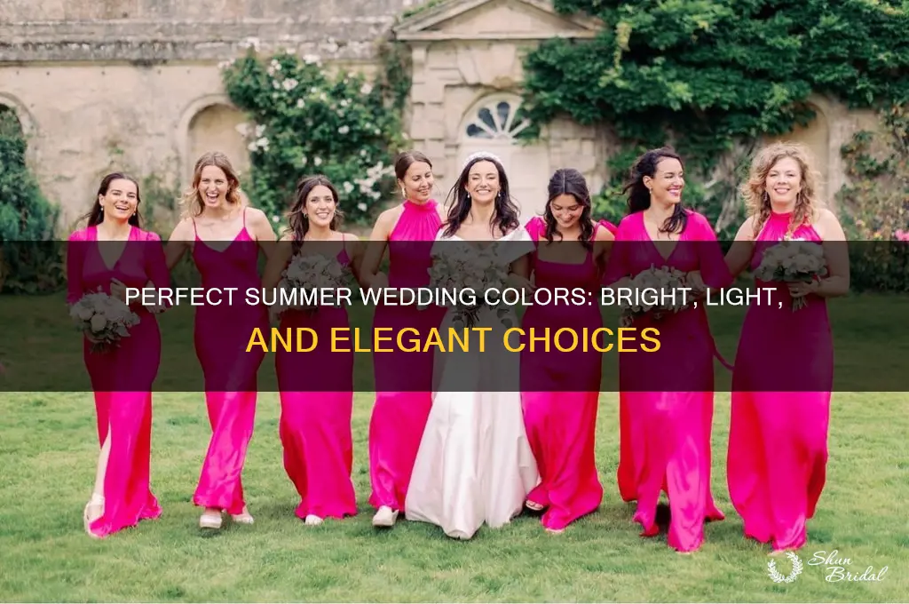 what colors are approprieate foe a day summer wedding