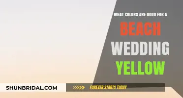 Sunny Yellow Beach Wedding Color Ideas for a Coastal Celebration