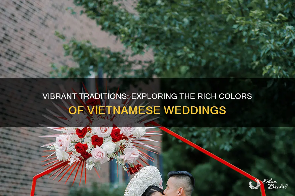 what colors are in a vietimese wedding