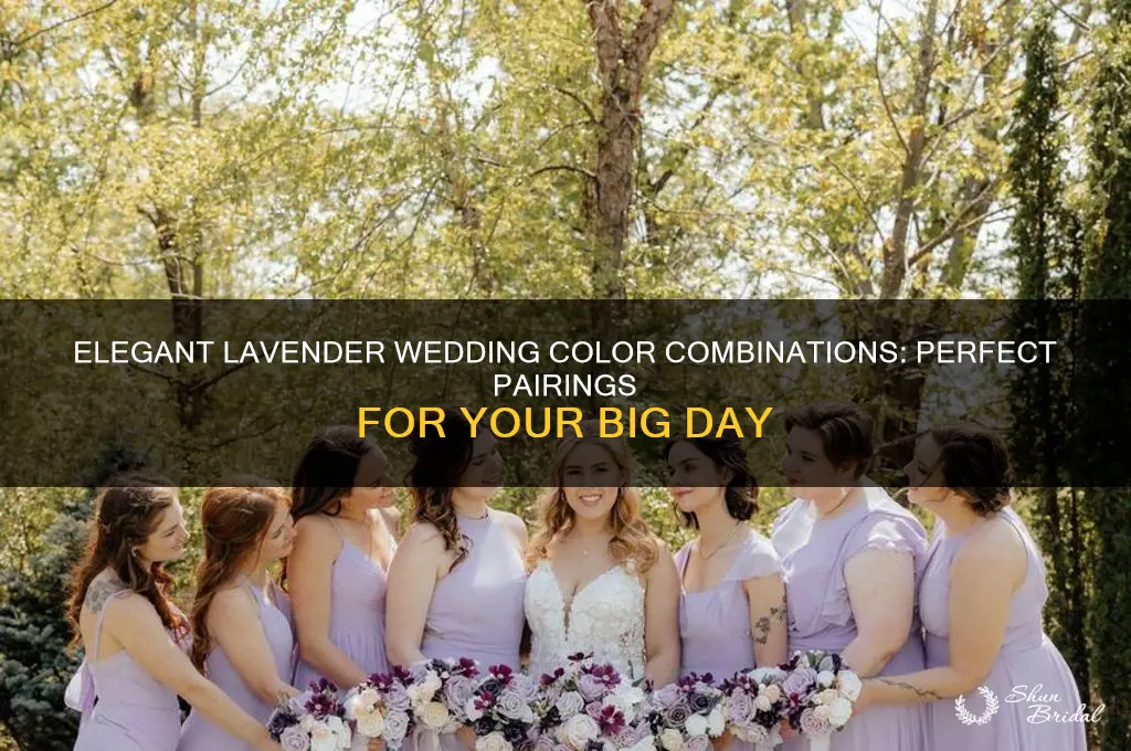 what colors best go with lavender for a wedding