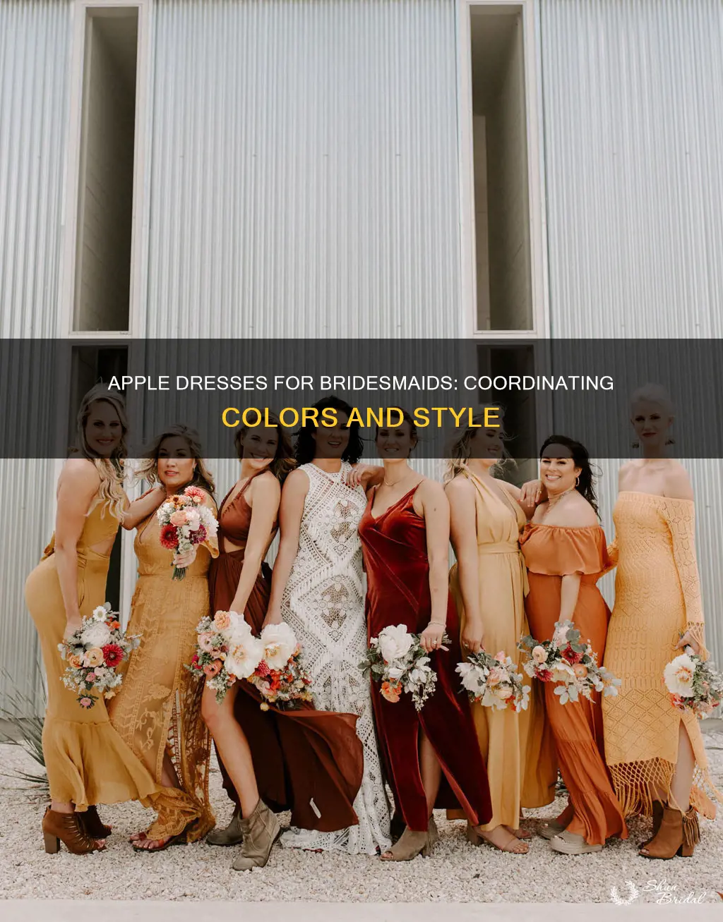 what colors coordinate with apple dresses for bridesmaids