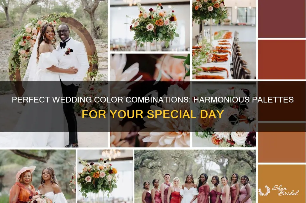 what colors go good together for a wedding