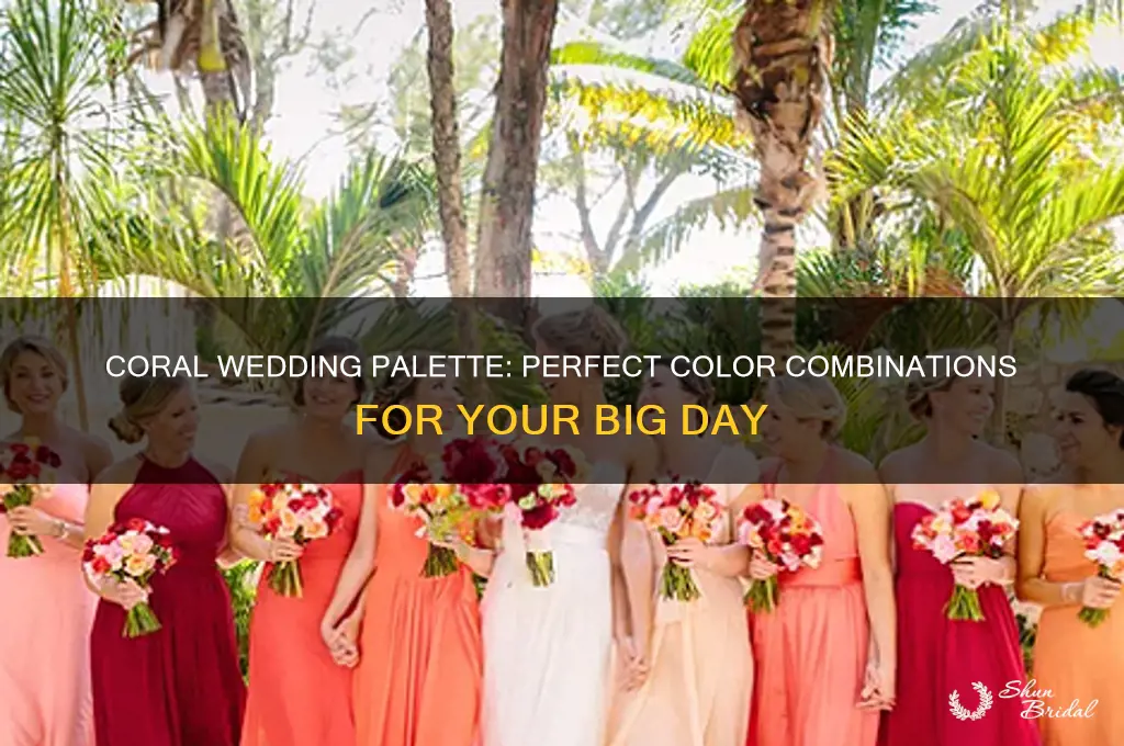 what colors go good with coral for a wedding