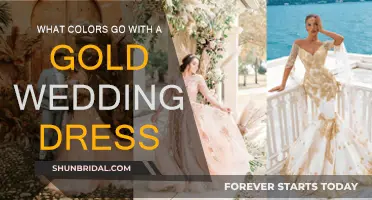 Gold Wedding Dress: Perfect Color Combinations to Compliment