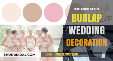 Elegant Burlap Wedding Decor: Perfect Color Combinations for a Rustic Charm