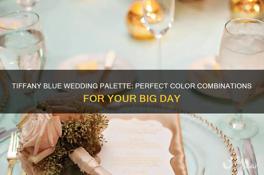 what colors go with tiffany blue for a wedding