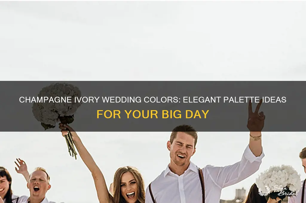 what colors is champagne ivory wedding