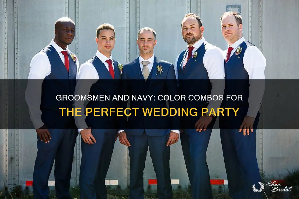 what colour groomsmen with navy bridesmaids