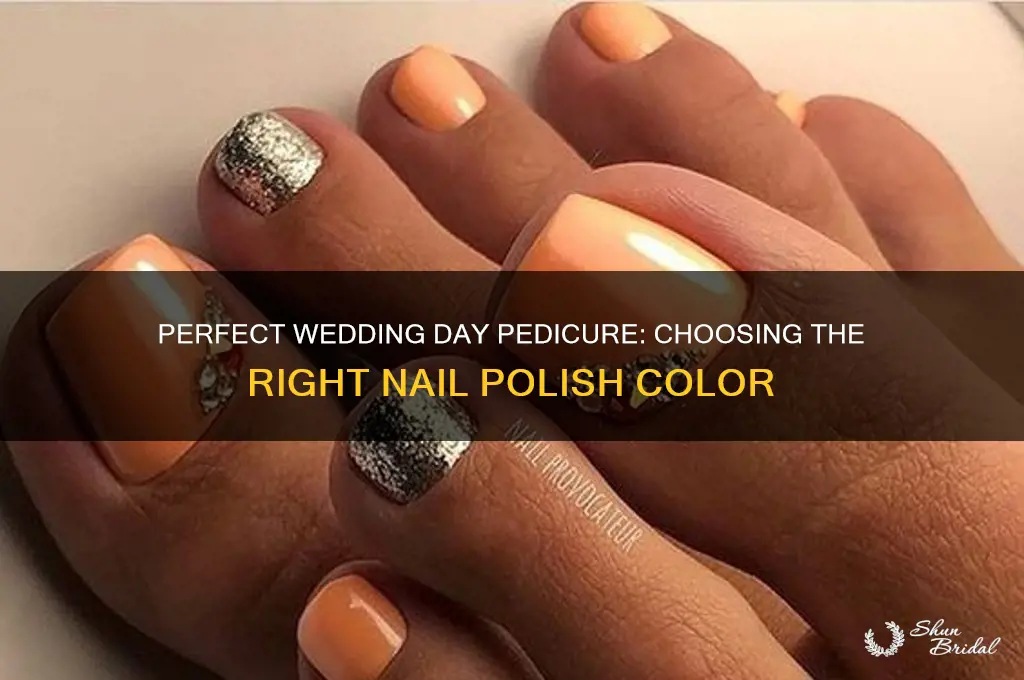 what colour nail polish to waer on wedding day feeet