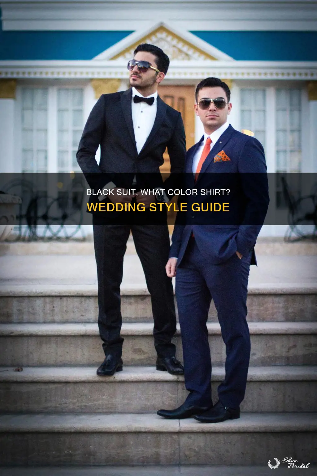 what colour shirt with black suit for a wedding