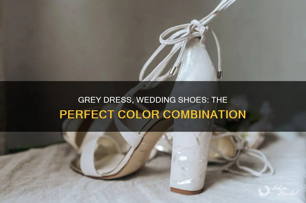 what colour shoes with grey dress for wedding