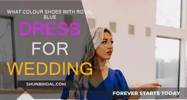 Blue Dress, Shoe Color: Wedding Style Guide