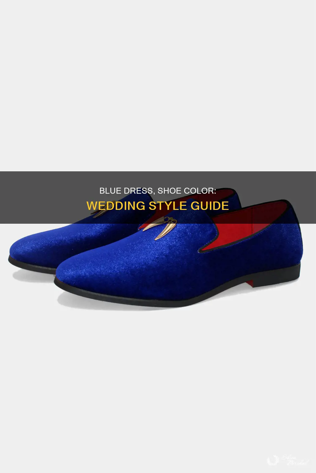 what colour shoes with royal blue dress for wedding