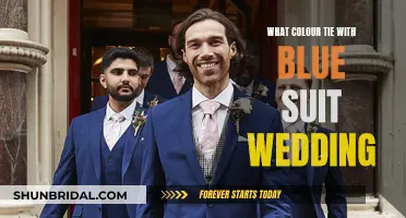 Blue Suit, Tie Color: Wedding Style Guide