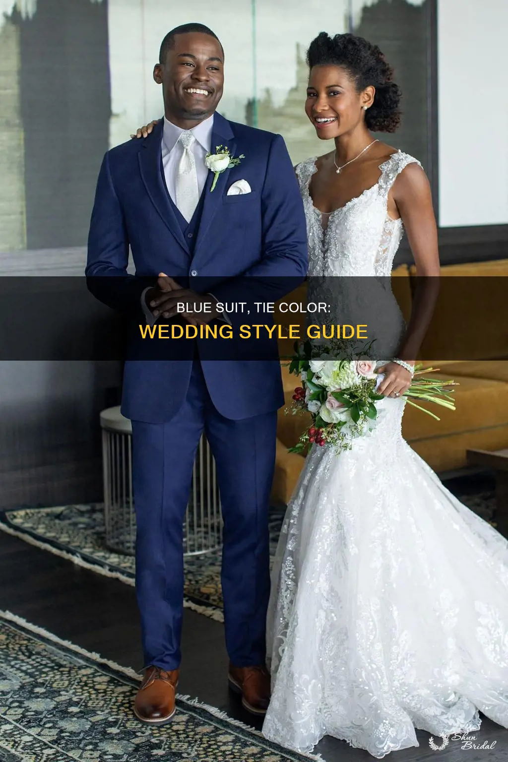 what colour tie with blue suit wedding