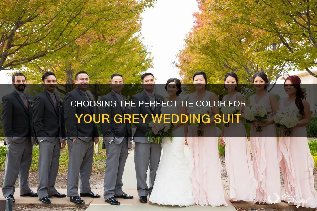 what colour tie with grey suit for wedding