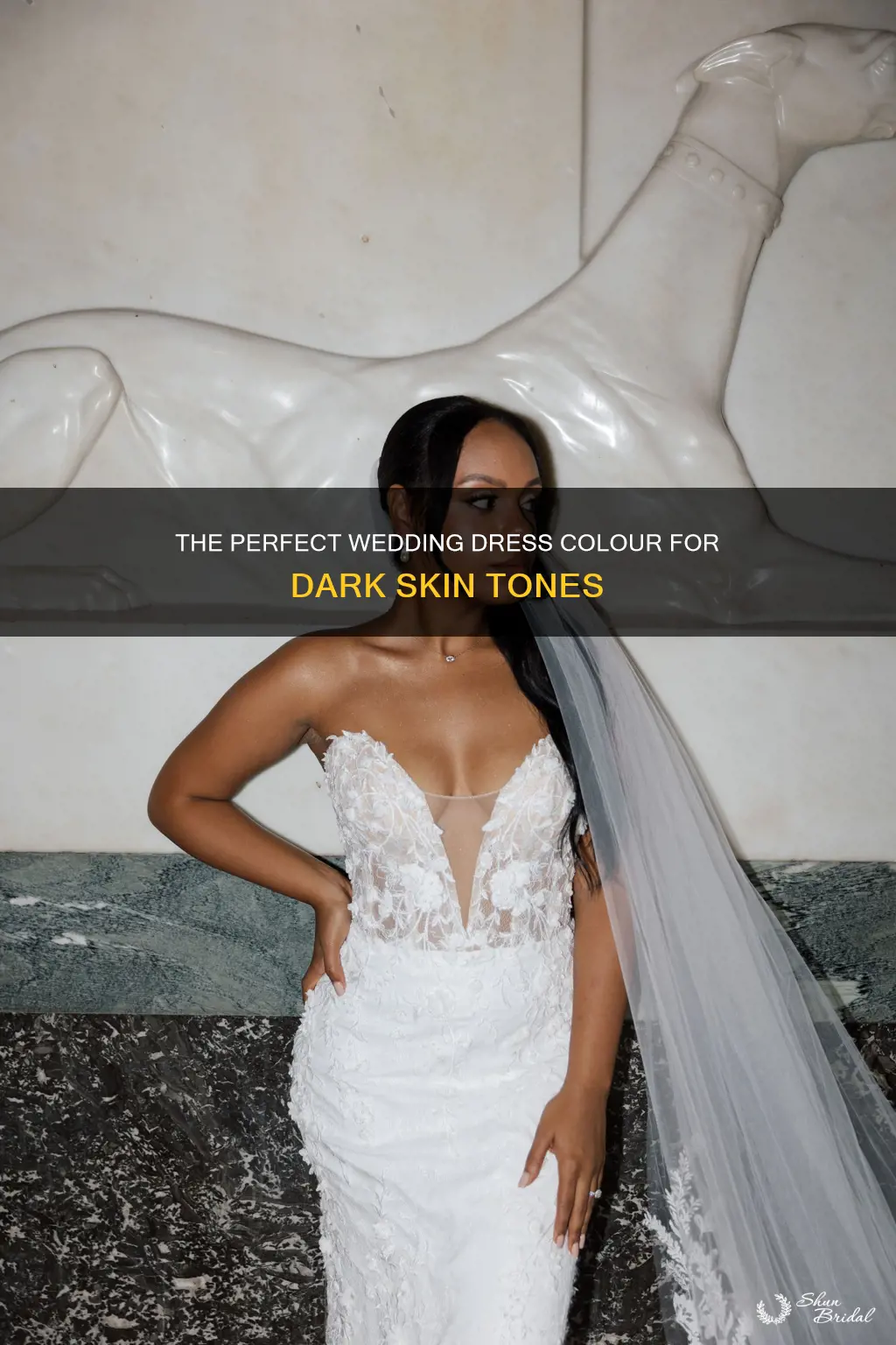 what colour wedding dress suits black skin