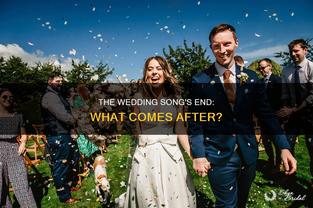what comes after the wedding song