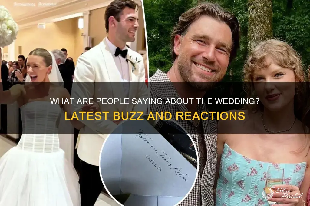 what comments are people making about the wedding