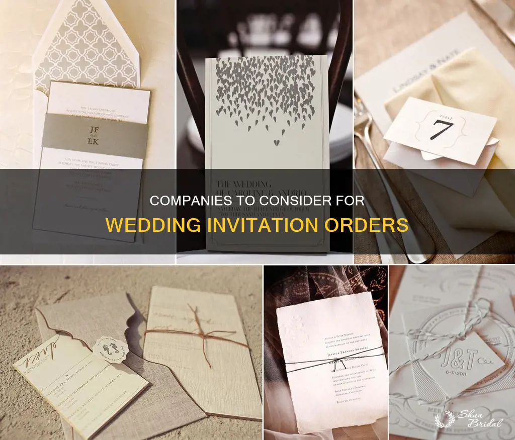 what companies can I send wedding invitations to