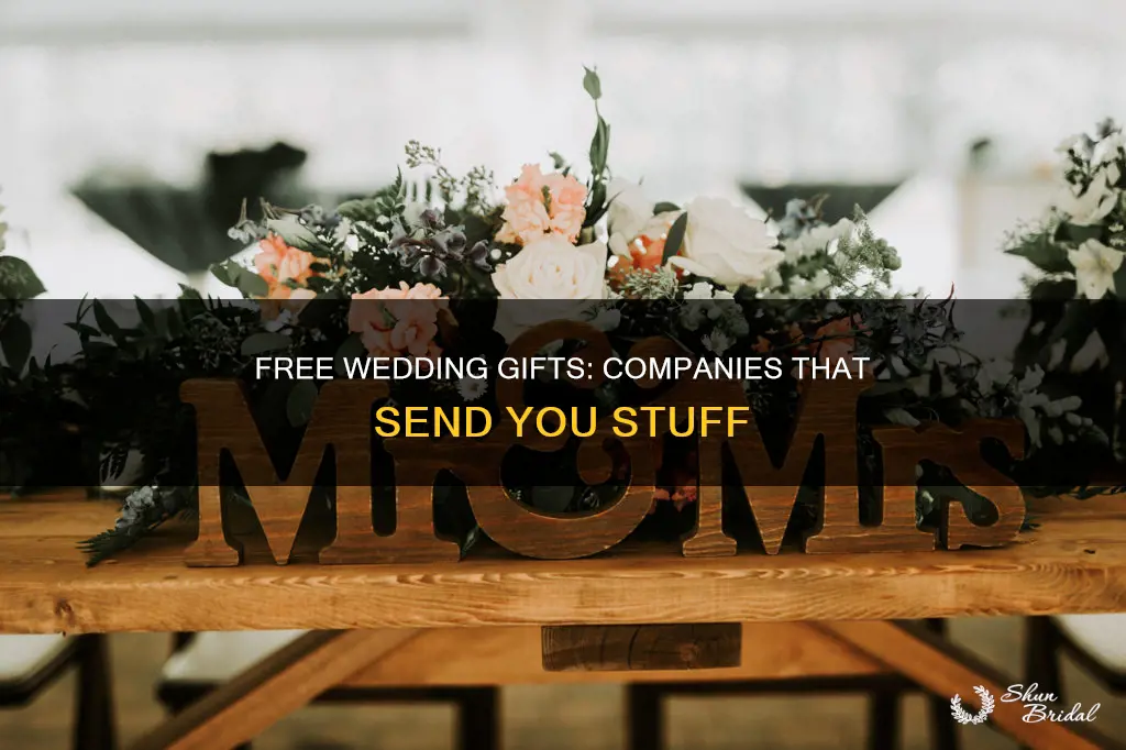 what companies will send you free stuff for your wedding