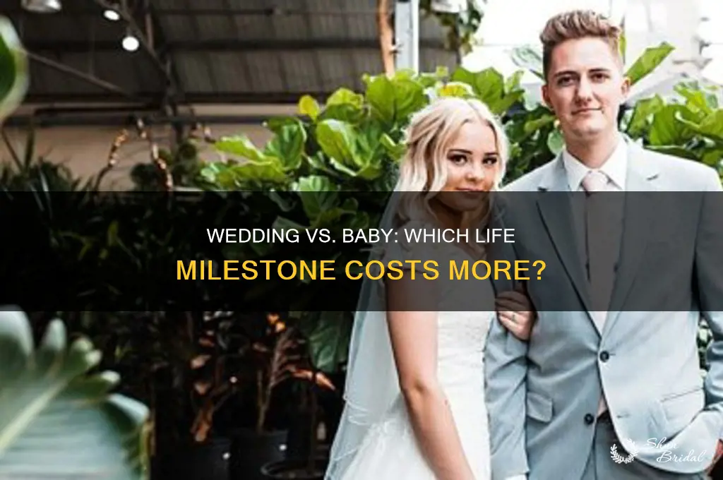 what cost more a wedding or having a baby
