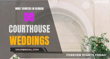 Courthouse Weddings in Georgia: Eligible Counties for Couples