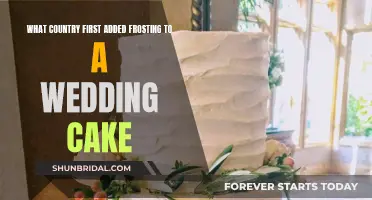 Who First Frosted a Wedding Cake?