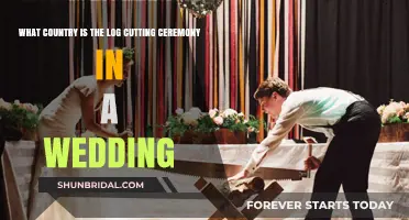 Log Cutting Ceremony: Unveiling the Country Behind This Unique Wedding Tradition