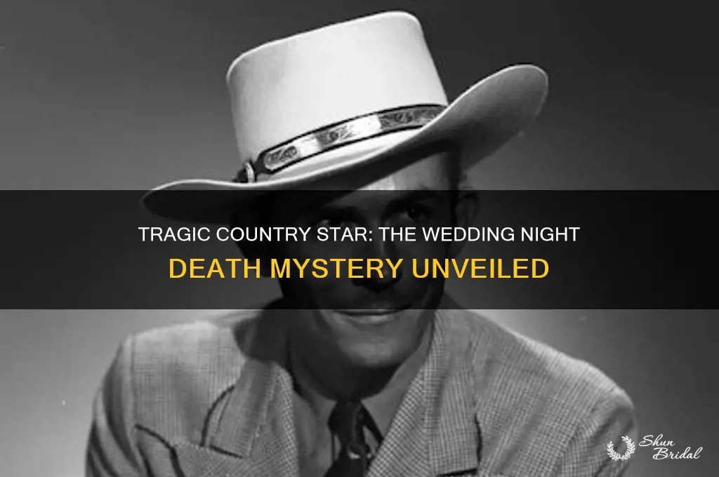 what country singer died on his wedding night