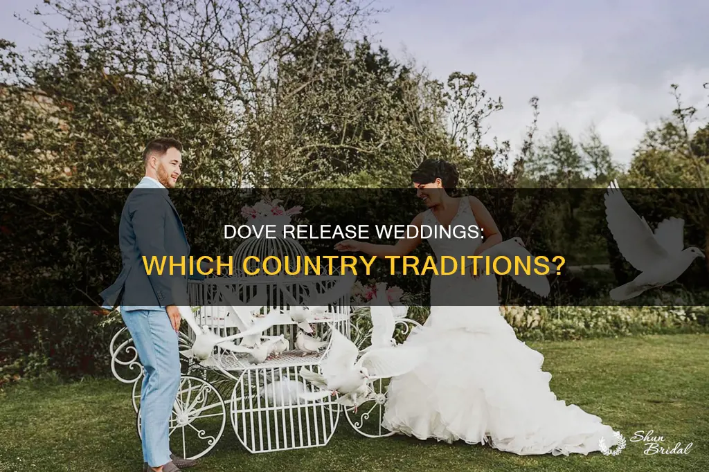 what country uses the release of doves in their weddings