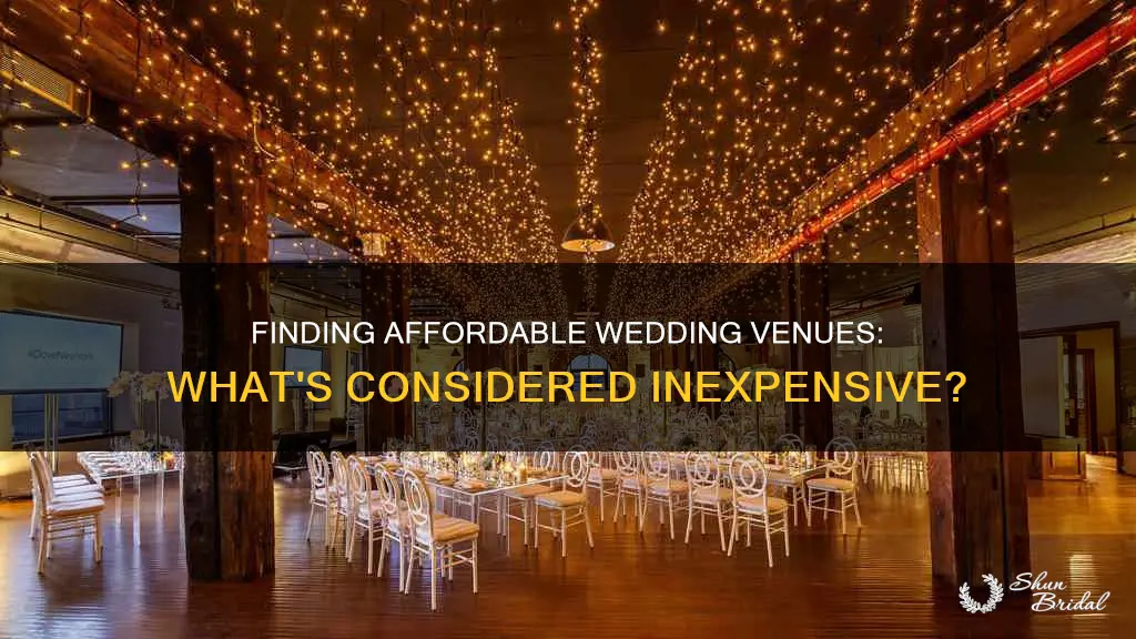 what counts as an inexpensive wedding venue