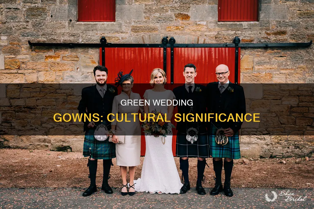 what culture wears a green wedding dress
