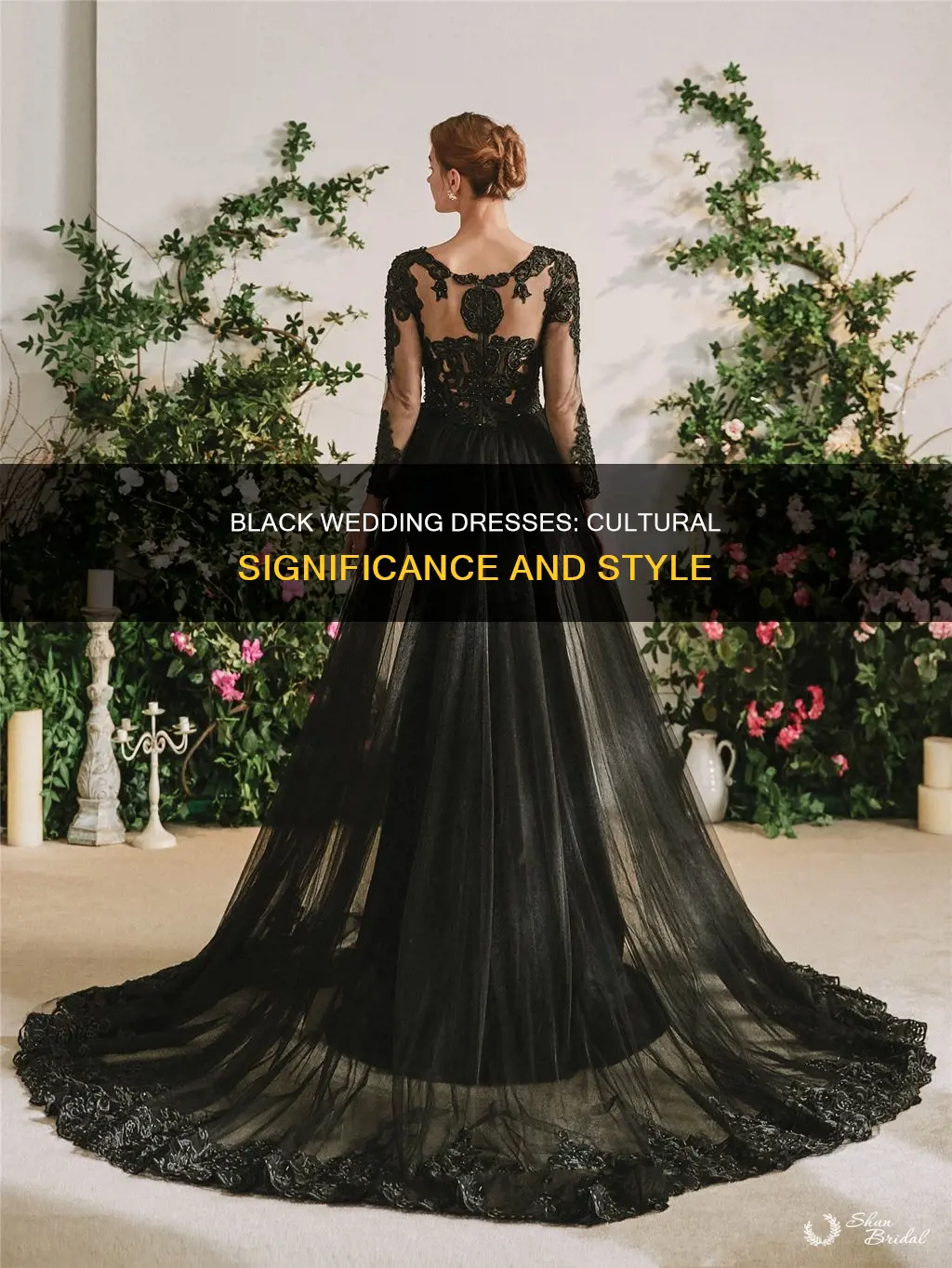 what culture wears black wedding dresses