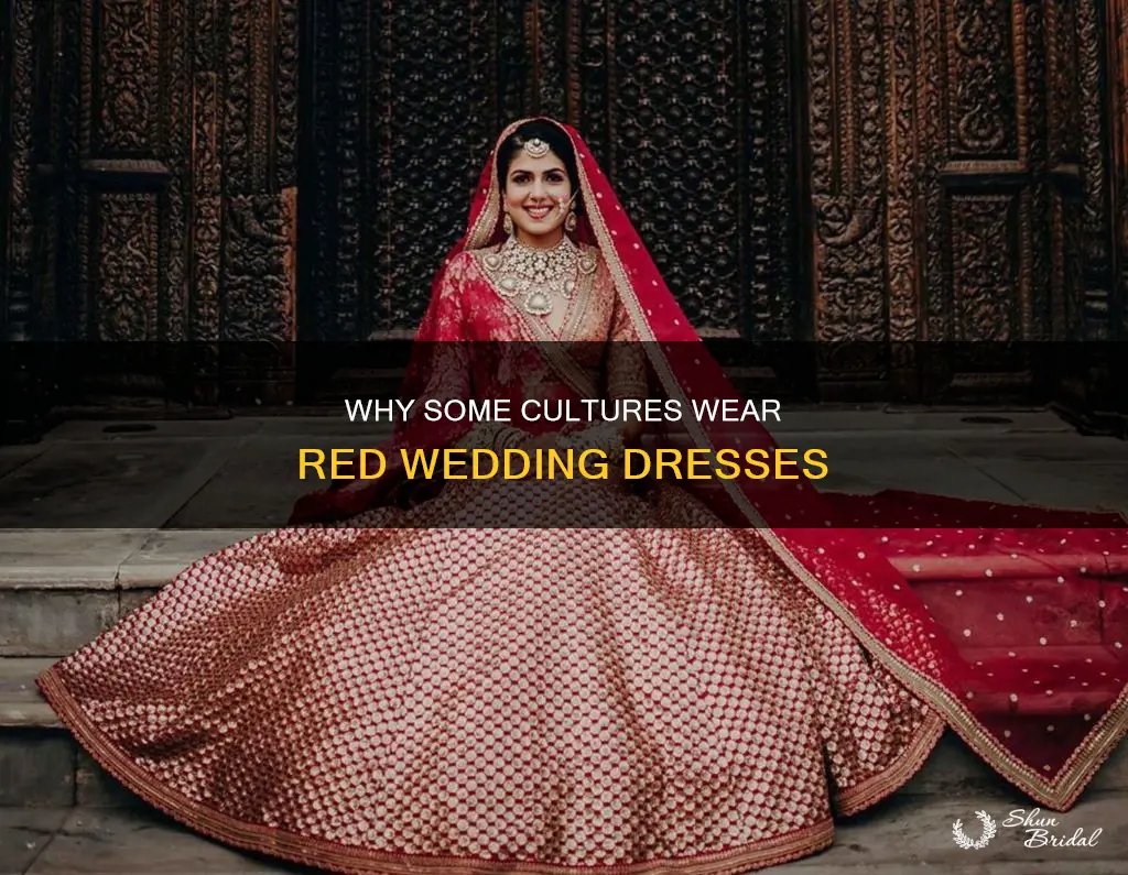 what culture wears red wedding dress