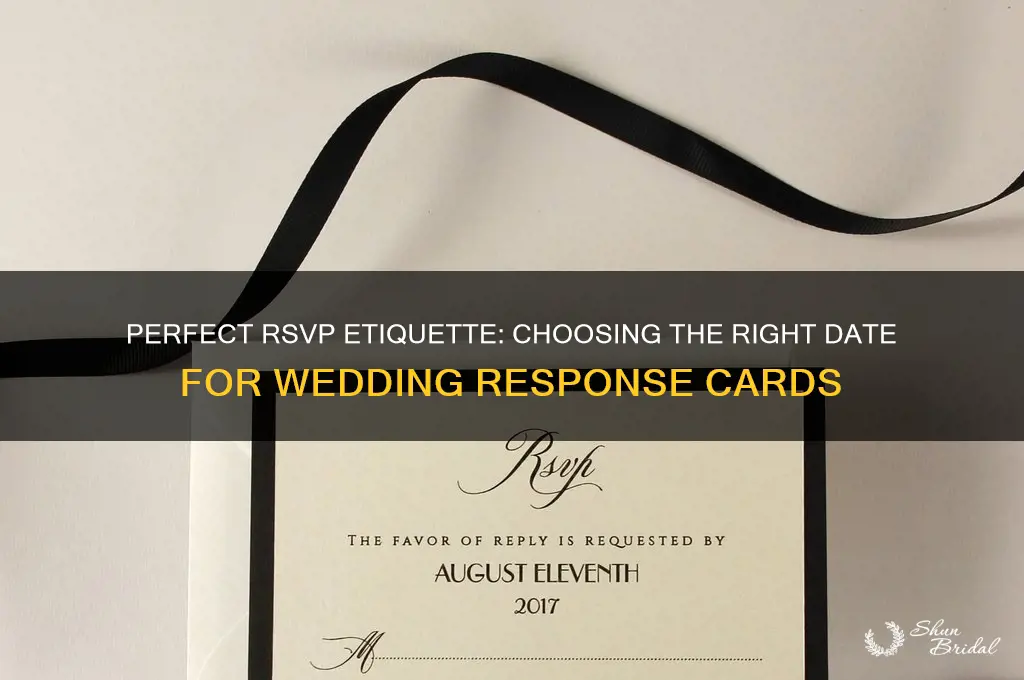 what date do you put on rsvp cards wedding