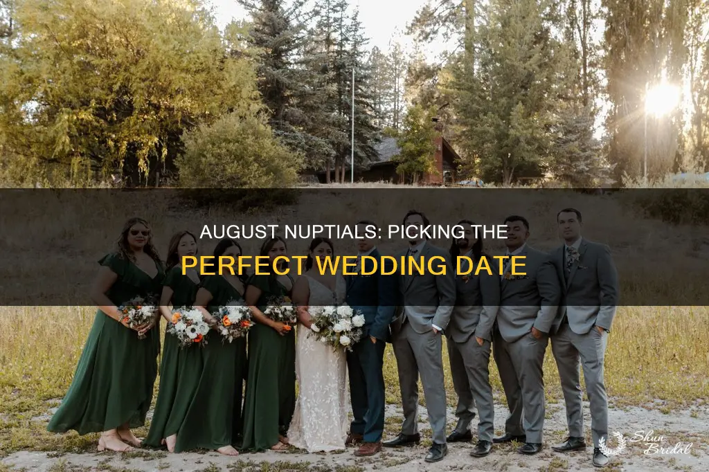 what date in august is good for wedding