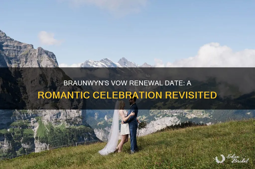 what date was braunwyns vow renewal