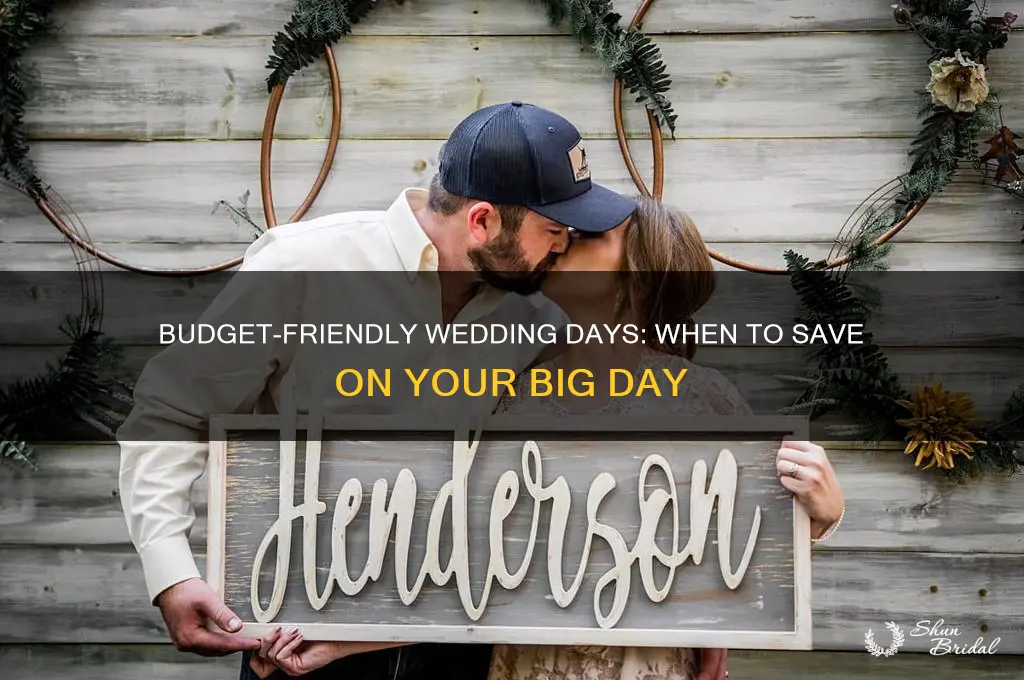 what day do weddings cost less