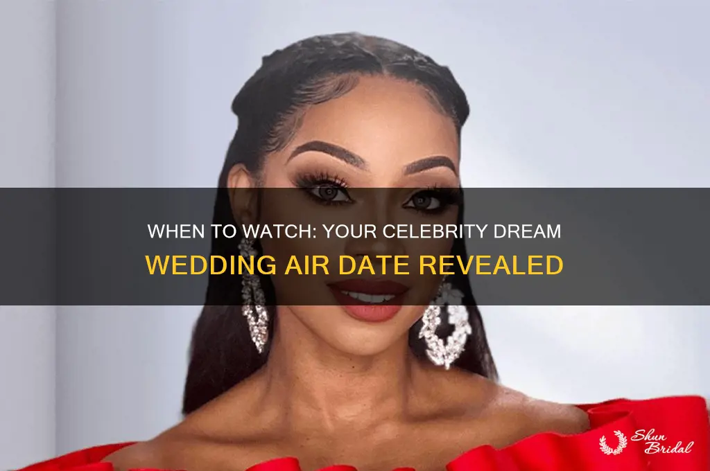 what day does my celebrity dream wedding come on