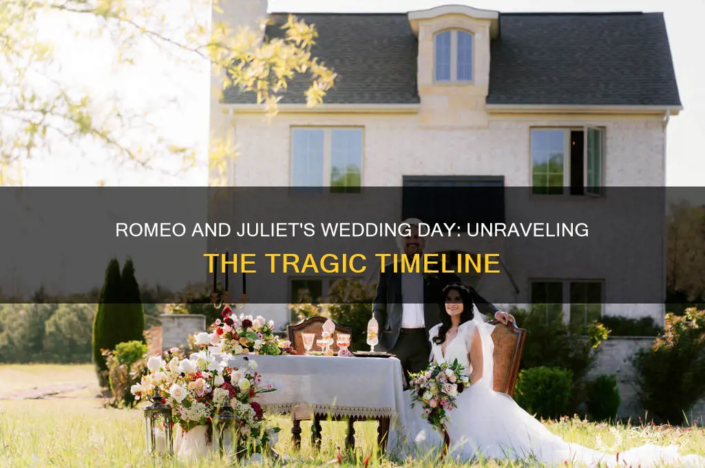 what day is the wedding in romeo and juliet