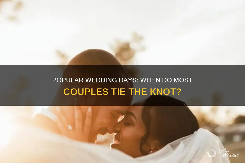 what days are weddings usually on