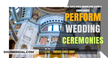 Mountour County Courthouse Wedding Ceremonies: Days and Schedule Guide