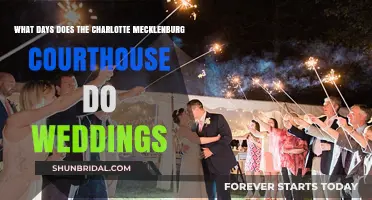 Charlotte Mecklenburg Courthouse Wedding Days: A Complete Schedule Guide
