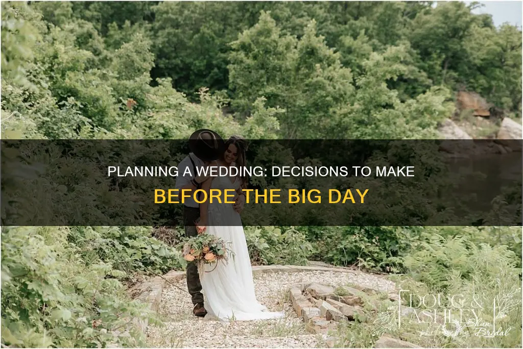 what decisions need to be made for a wedding