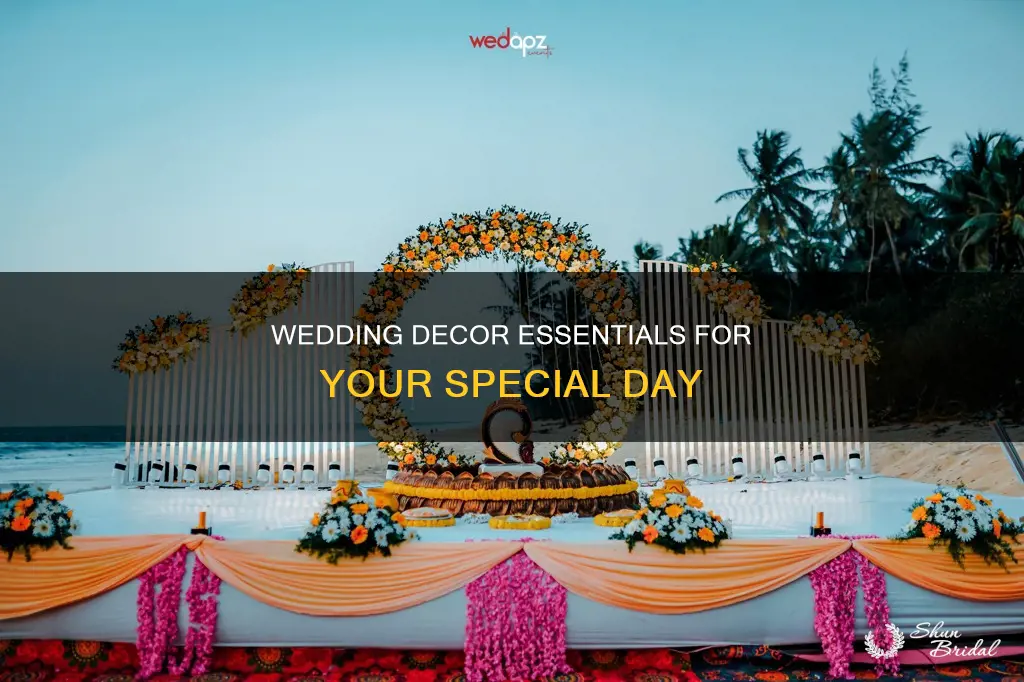 what decor do I need for my wedding