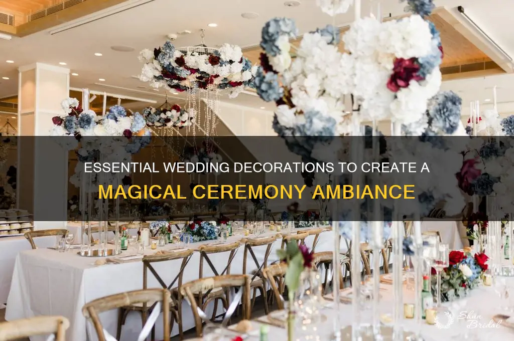 what decorations do I need for a wedding ceremony