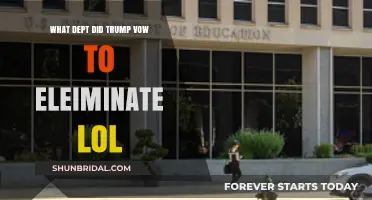 Trump's Promise: Which Department Did He Vow to Eliminate?