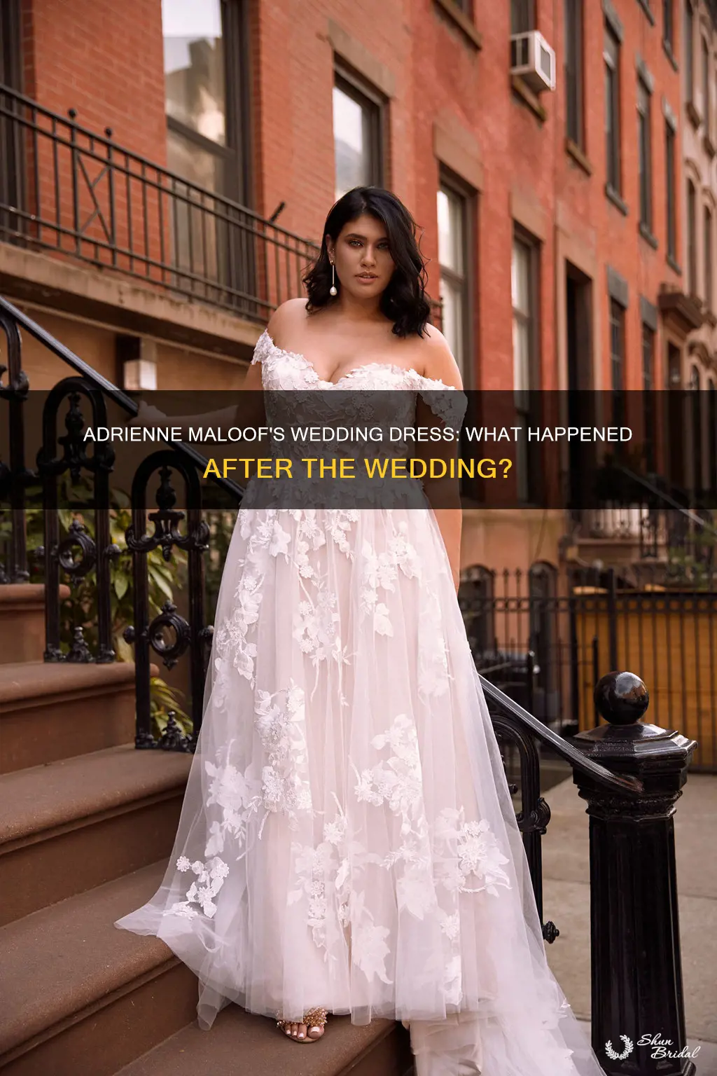 what did adrienne maloof do with her wedding dress